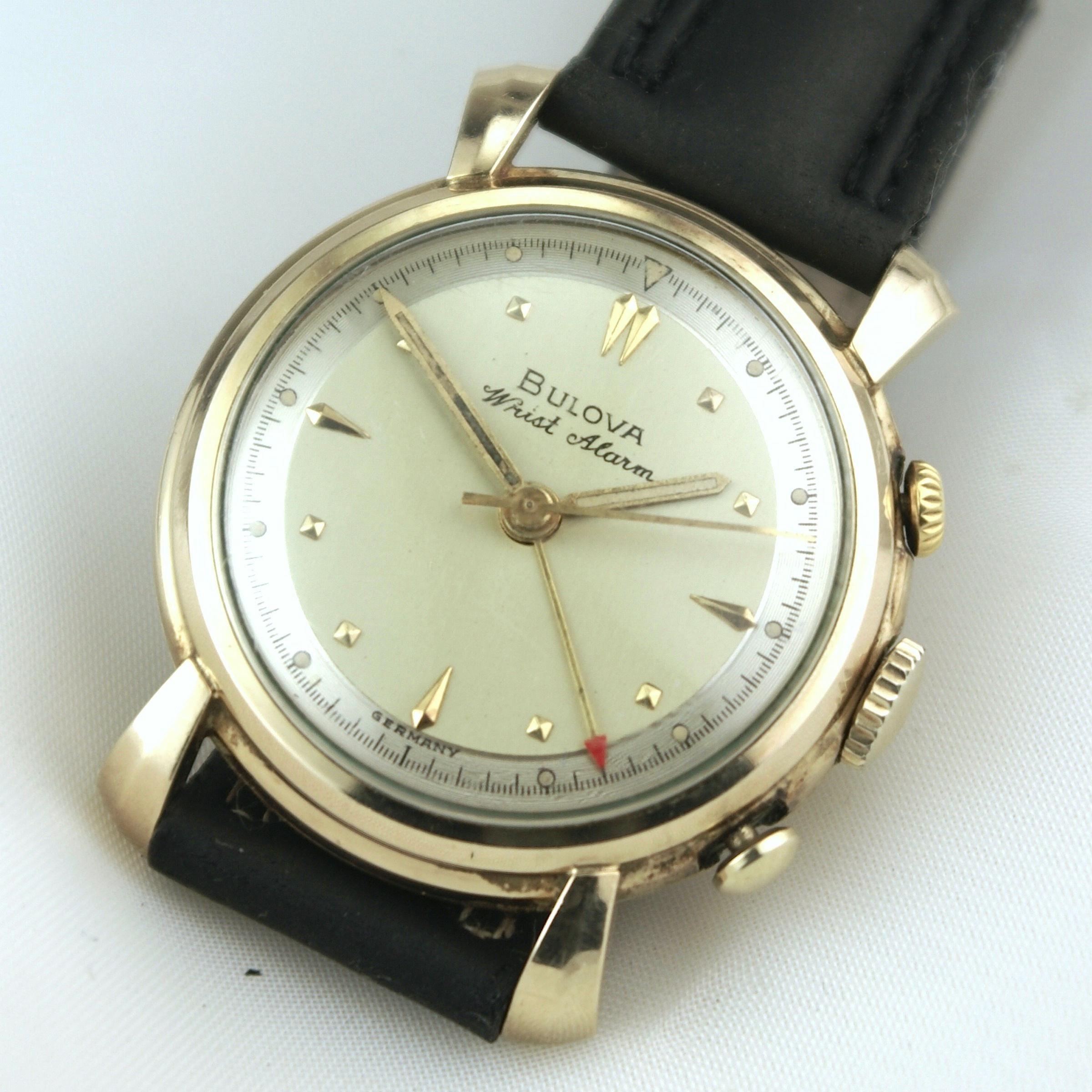 Bulova Vintage Wrist Alarm 10K GF - J.223